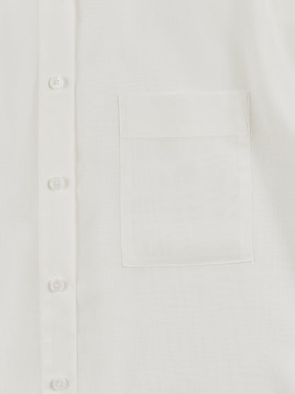 GV COTTON SHEER SHIRTS｜WHITE