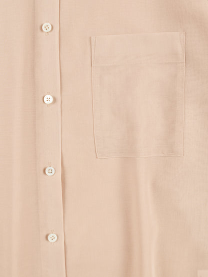 GV COTTON SHEER SHIRTS｜SAND PINK