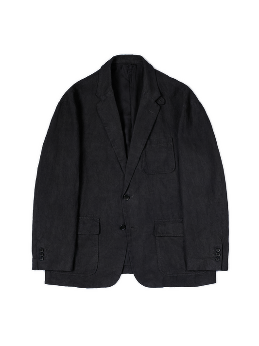 DOROZOME LINEN TWILL JACKET｜INDIGO MUD