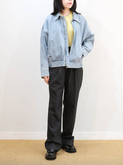 Model 160cm size S color LIGHT BLUE着用