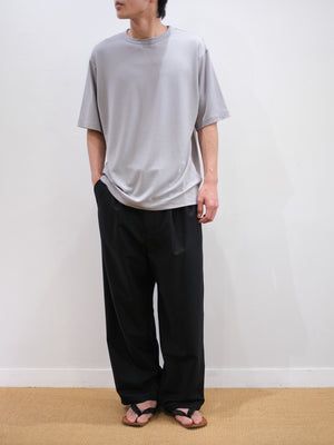Super160's WORSTED WOOL T-SHIRTS｜MIST