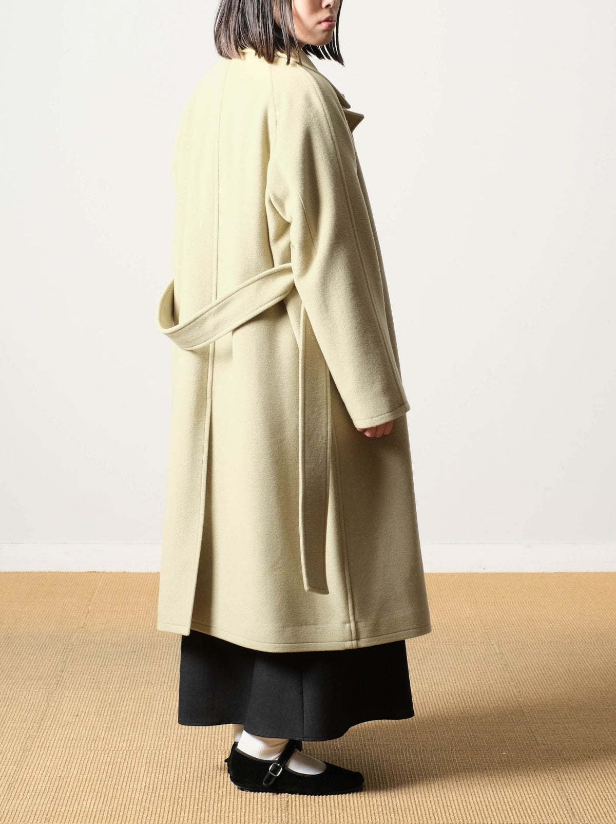 Model 159cm size S color PALE PISTACHIO着用