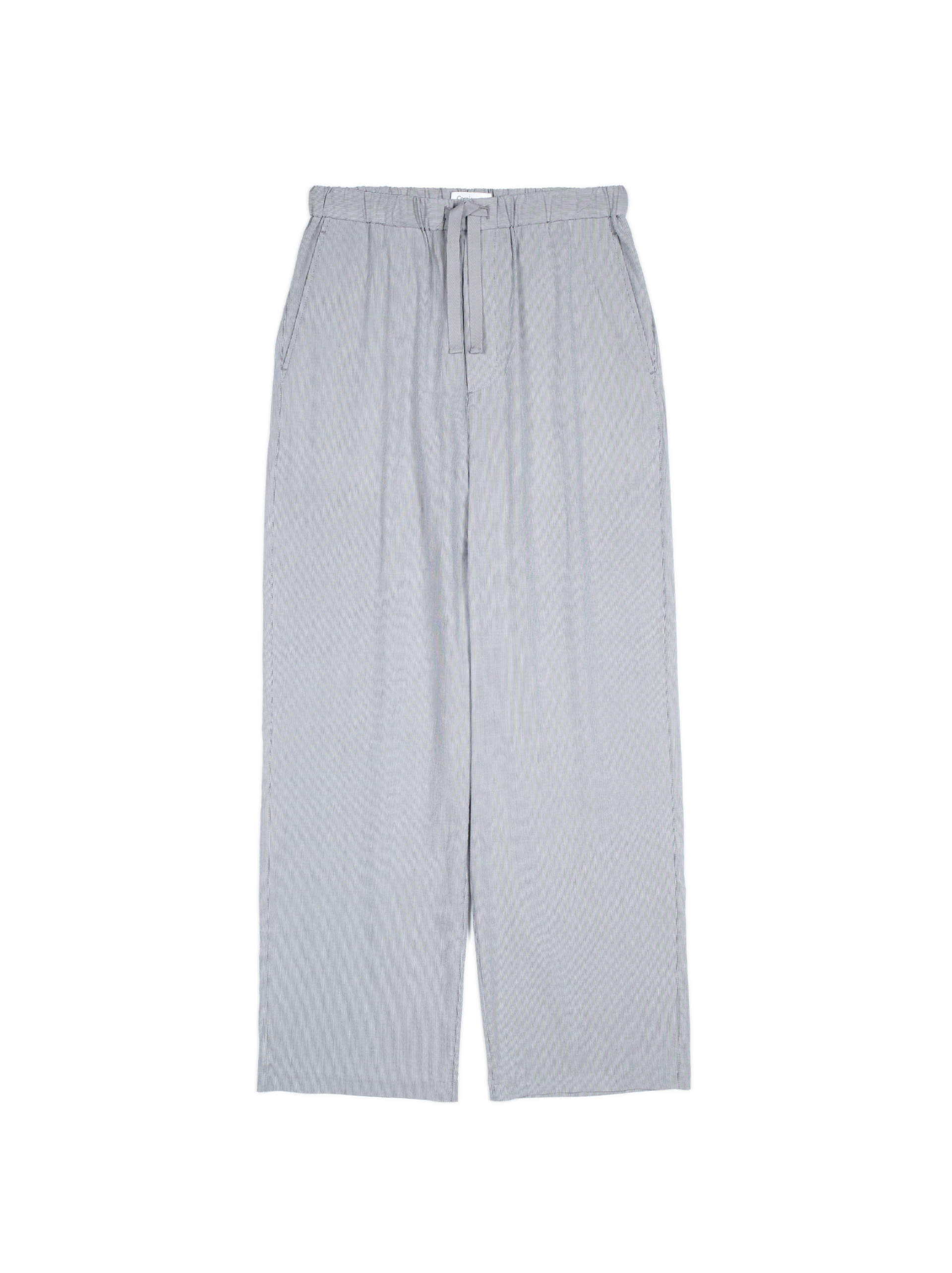 W52 wjk stripe easy trousers グレー S FINX COTTON LIGHT CORD LANE STRIPE EASY PANTS｜GRAY STRIPE – Cornier