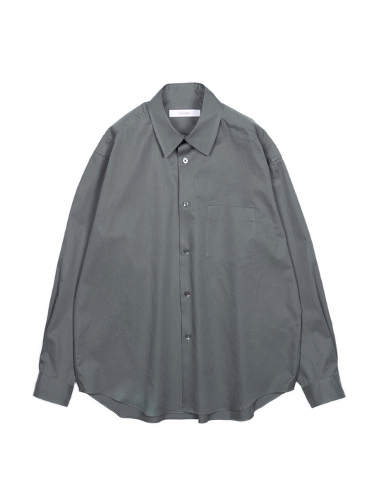 FINX COTTON TWILL REGULAR SHIRTS｜GRAY