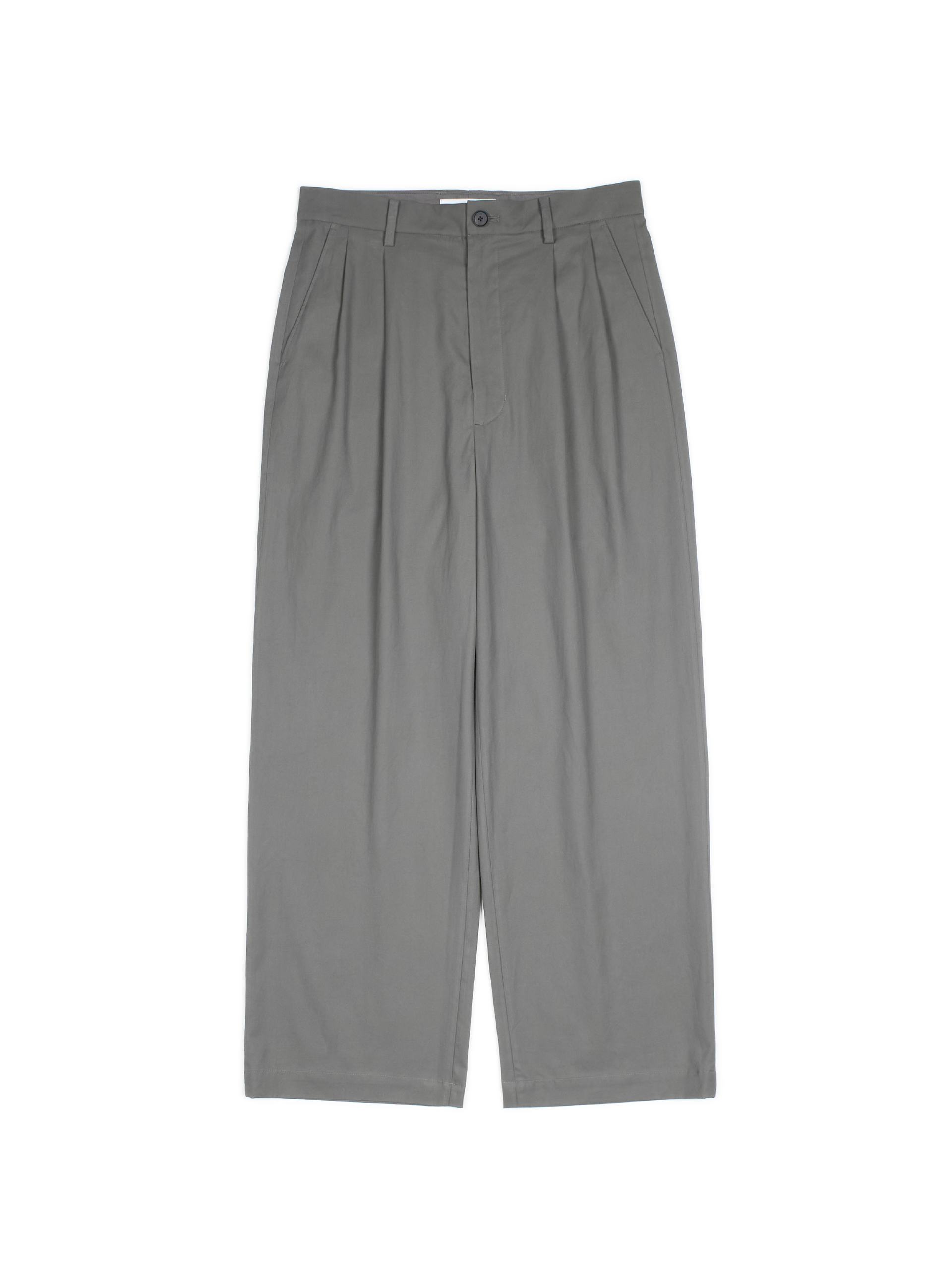FINX COTTON VOILE LIGHT CHINO WIDE PANTS|GRAY – Cornier FINX COTTON VOILE LIGHT CHINO WIDE PANTS|GRAY – Cornier