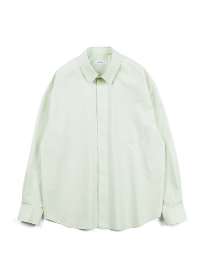 FINX COTTON WEATHER OVER SHIRTS｜MINT