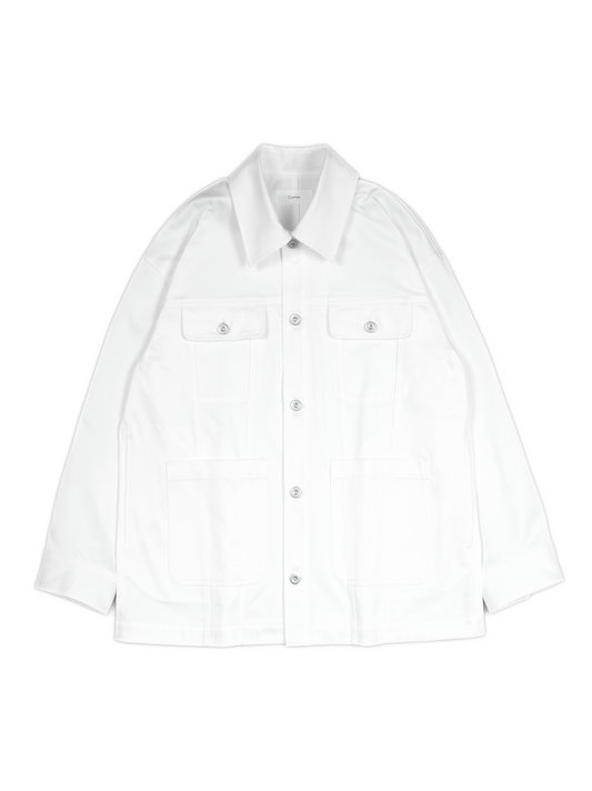 FINX/ZIMBABWE COTTON CHORE JACKET for WOMEN｜ECRU