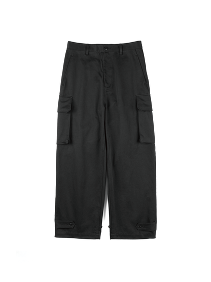 FINX/ZIMBABWE COTTON M-47 CARGO PANTS｜BLACK