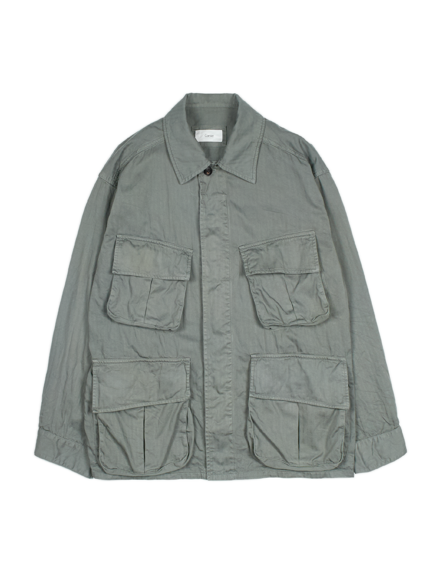 GARMENT DYED FINX COTTON JUNGLE FATIGUE JKT｜FOG KHAKI