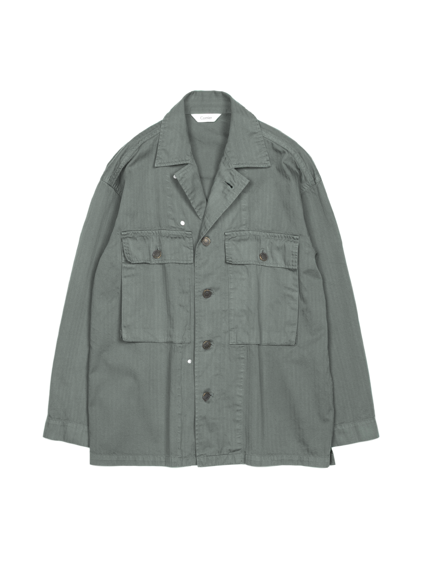 GARMENT DYED FINX COTTON M43-HBT JACKET｜FOG KHAKI
