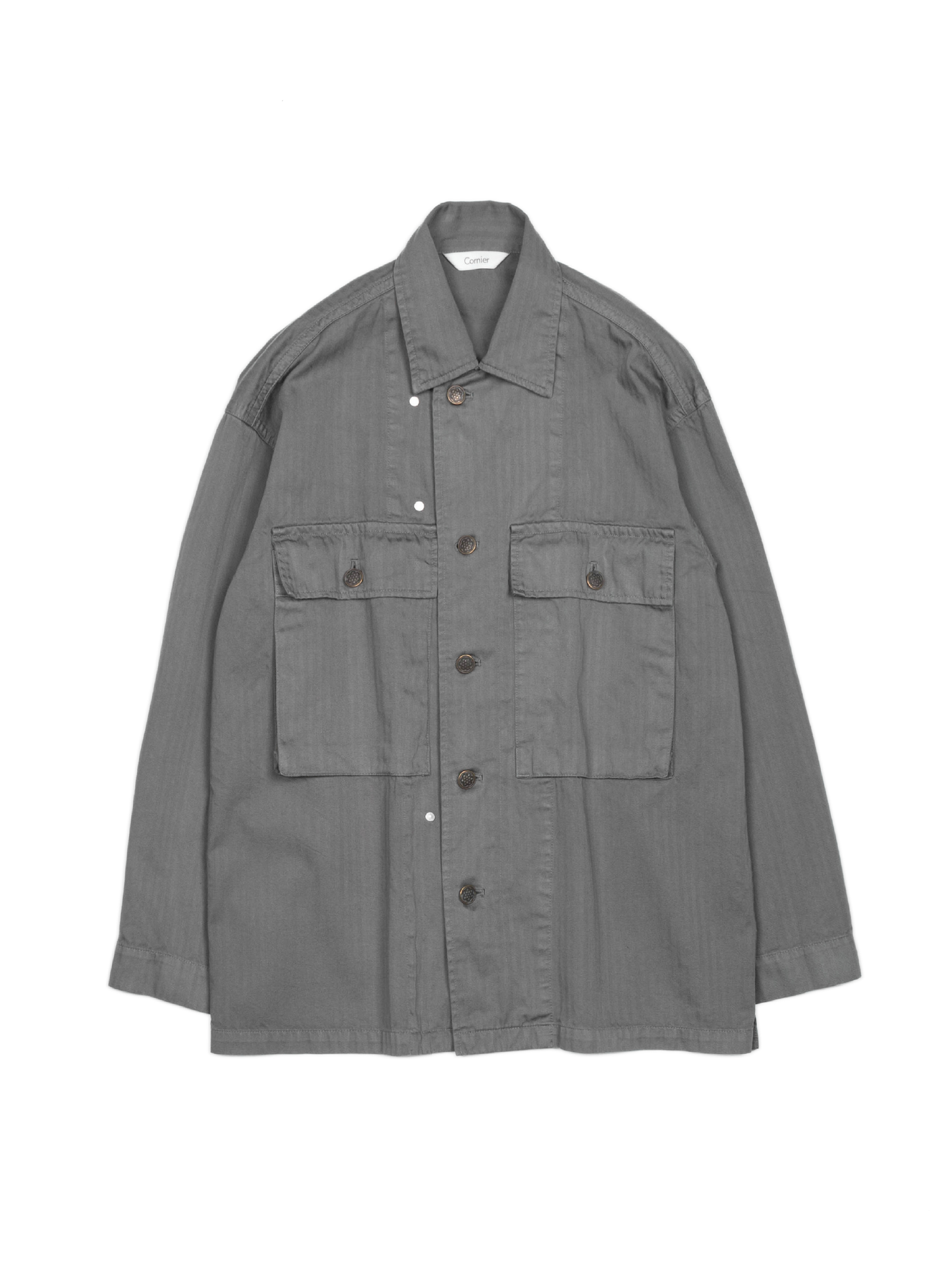 GARMENT DYED FINX COTTON M43-HBT JACKET｜GREIGE