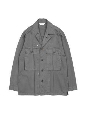 GARMENT DYED FINX COTTON M43-HBT JACKET｜GREIGE