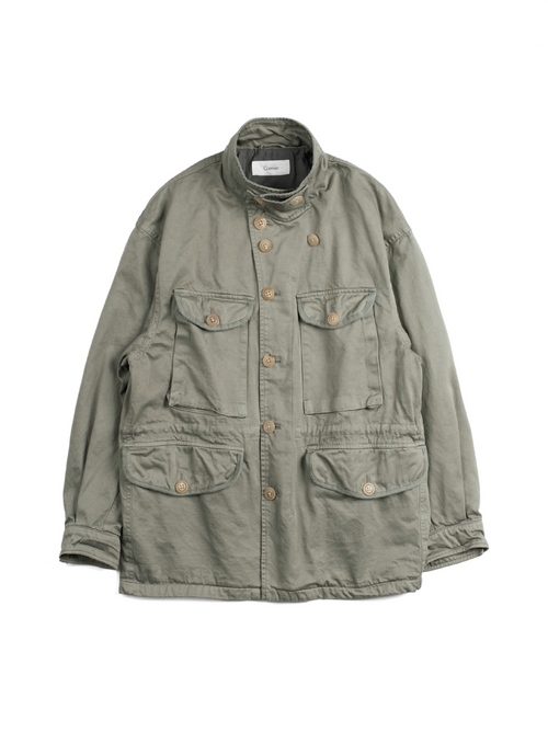 GARMENT DYED  FINX/ZIMBABWE COTTON TWILL M-43 FIELD JKT｜MOCHA