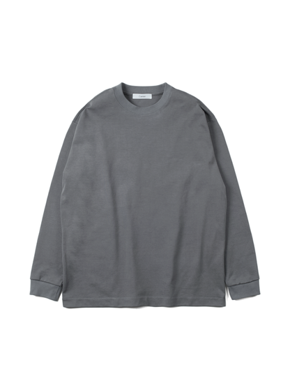 GIZA94 HEAVY LONG SLEEVE T SHIRTS|GRAY – Cornier GIZA94 HEAVY LONG SLEEVE T SHIRTS|GRAY – Cornier