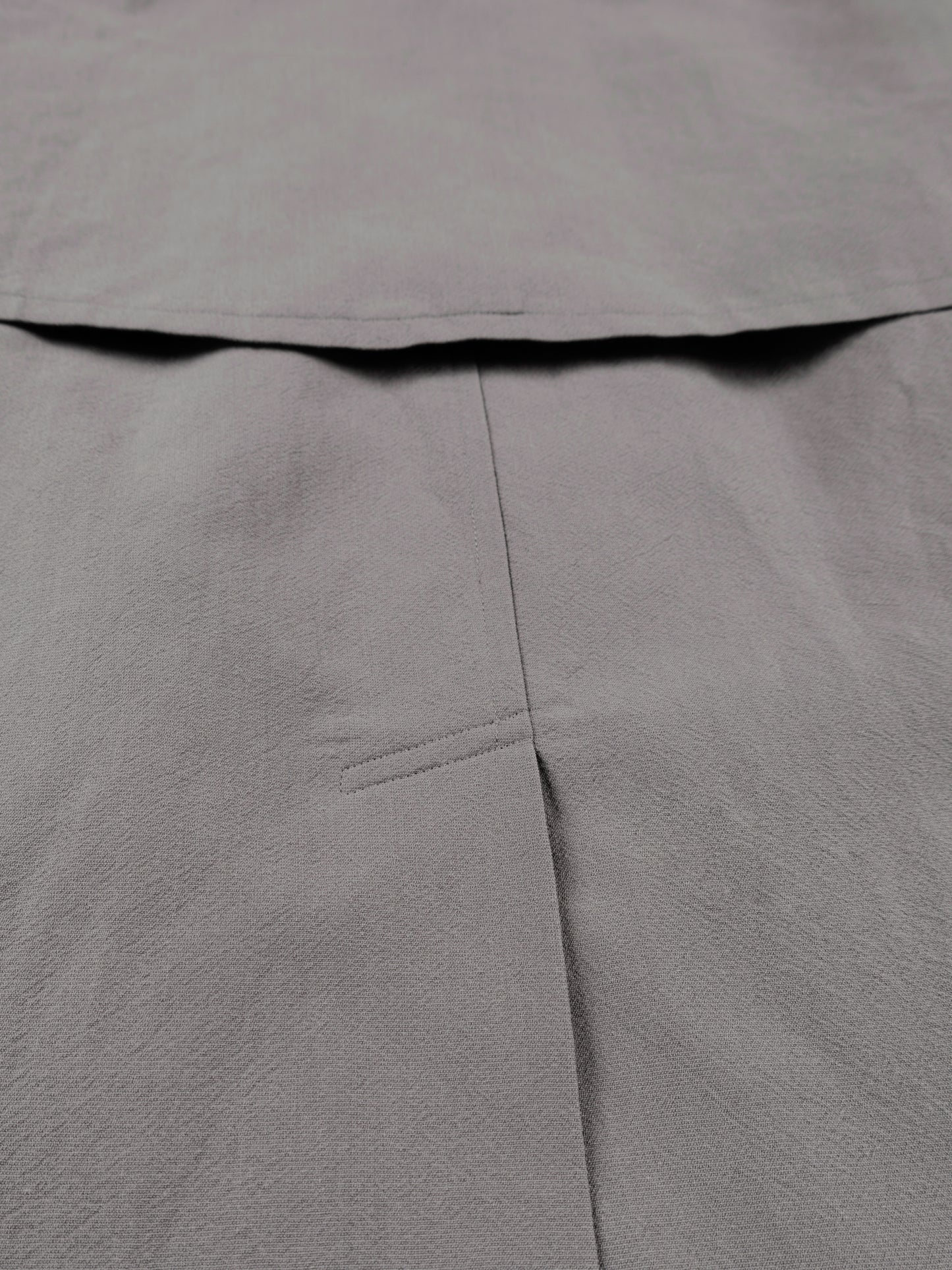 WORSTED WOOL/PAPER BALMACAAN LONG COAT｜GRAY