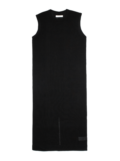 HIGH-TWIST SILK KNIT DRESS｜BLACK
