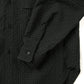 Super130's WOOL/COTTON SHRINK GACHA-POKE SHIRTS｜BLACK CHECK