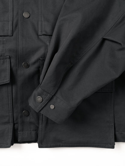 FINX COTTON GABARDINE UTILITY BLOUSON｜GUNMETAL