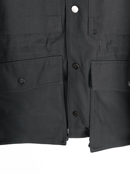 FINX COTTON GABARDINE UTILITY BLOUSON｜GUNMETAL