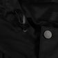 FINX COTTON/SILK GABARDINE HOODED JACKET｜BLACK CHAMBRAY