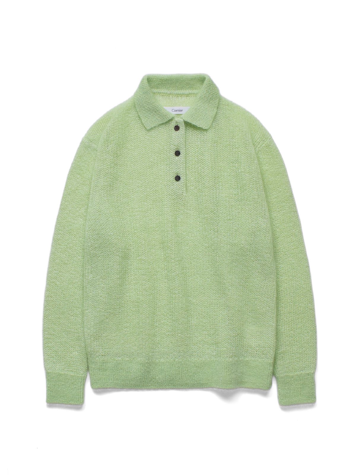 MOHAIR/SILK POLO SHIRTS｜MINT