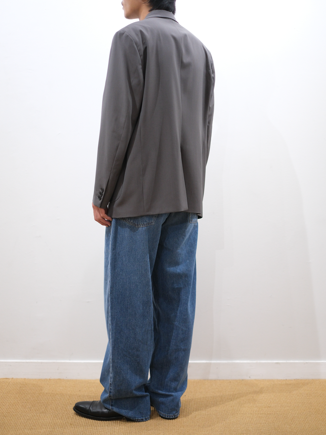 SILK/COTTON VINTAGE DENIM PANTS｜BLUE – Cornier