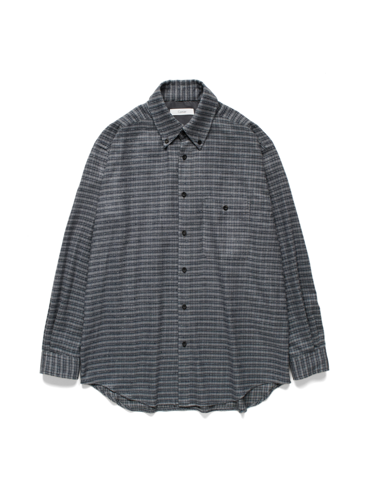 SILK FLANNEL CHECK SHIRTS｜NAVY CHECK