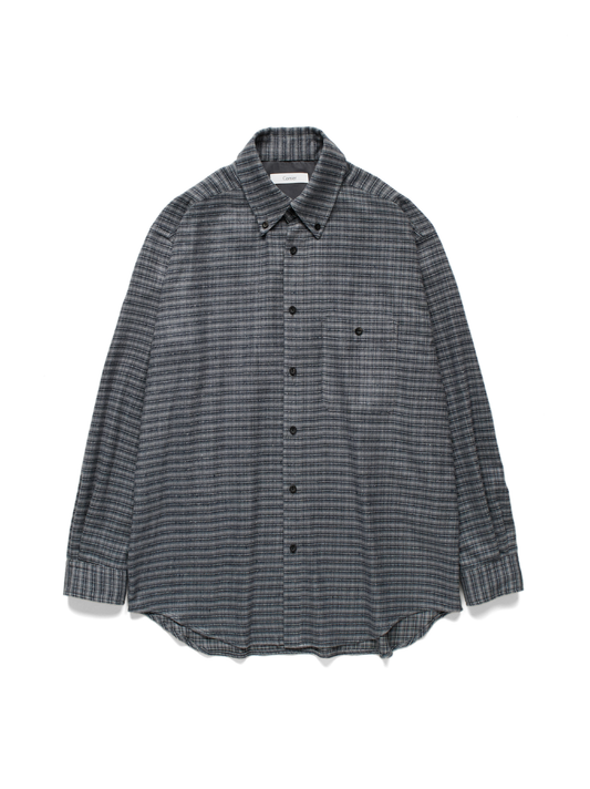 SILK FLANNEL CHECK SHIRTS｜NAVY CHECK