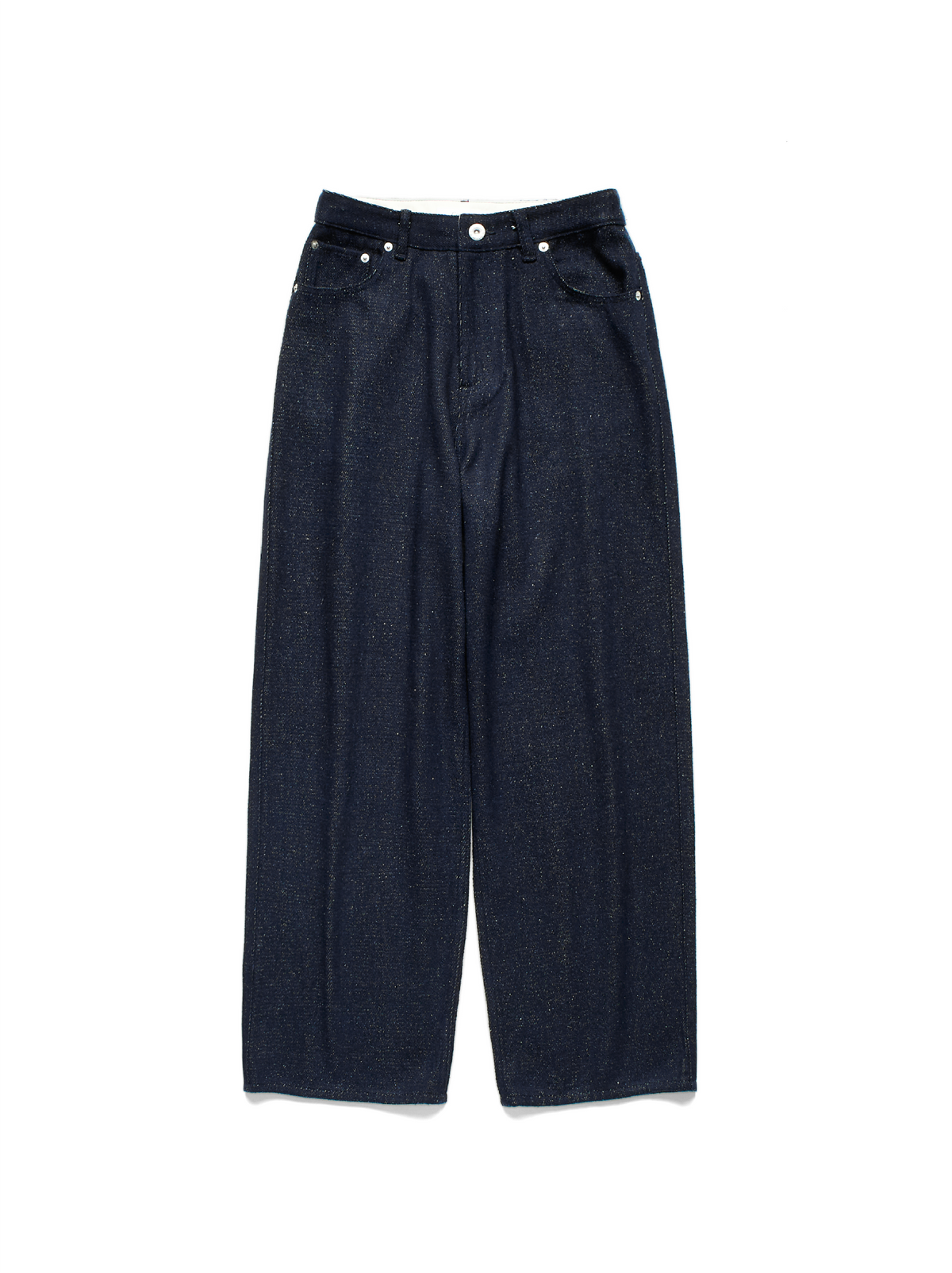 SILK NEP DENIM PANTS for WOMEN｜DARK NAVY