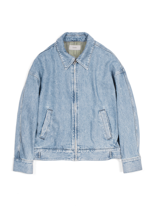 SILK/COTTON DENIM BLOUSON for WOMEN｜LIGHT BLUE