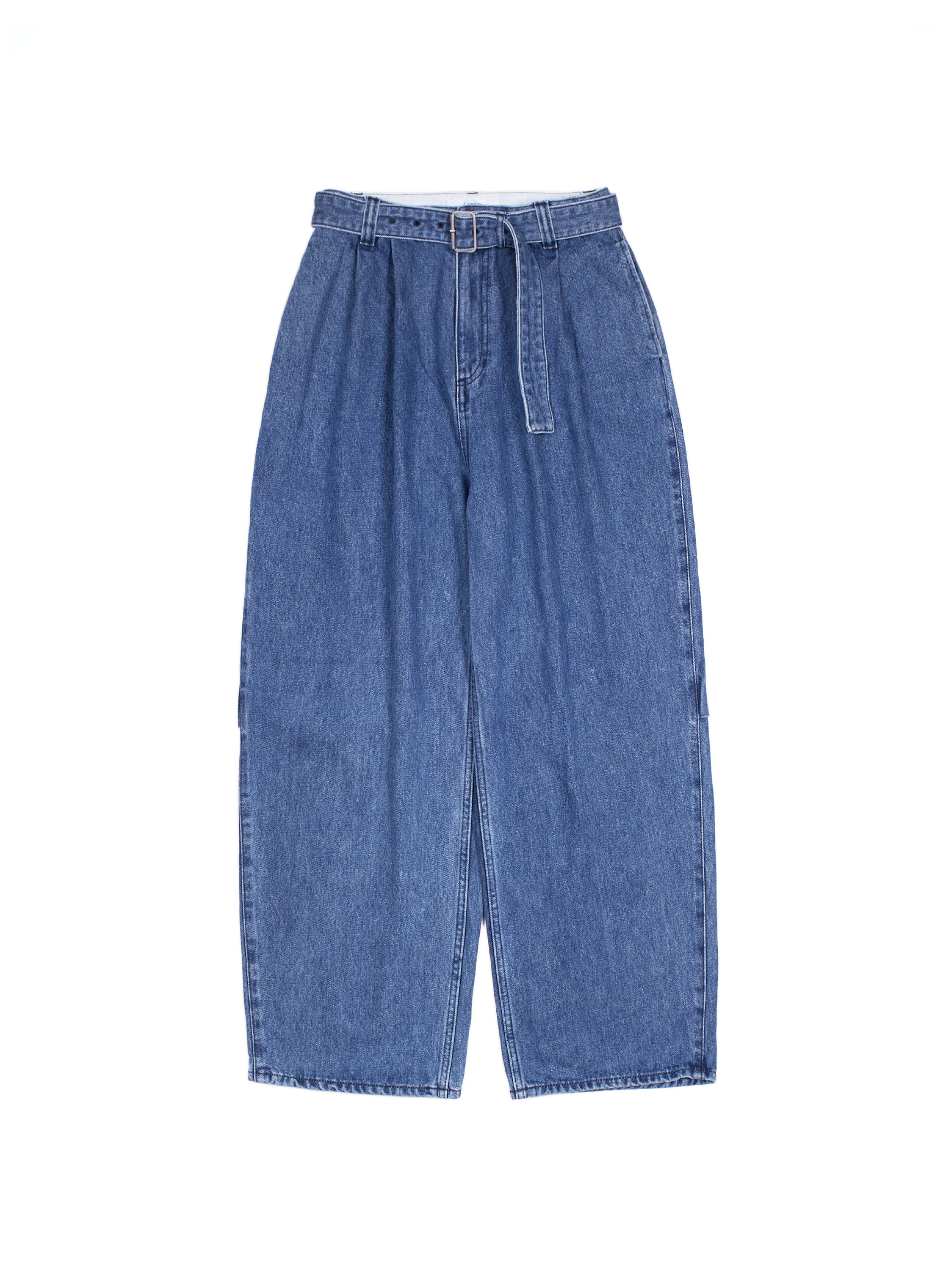 SILK/COTTON DENIM PANTS for WOMEN｜BLUE – Cornier