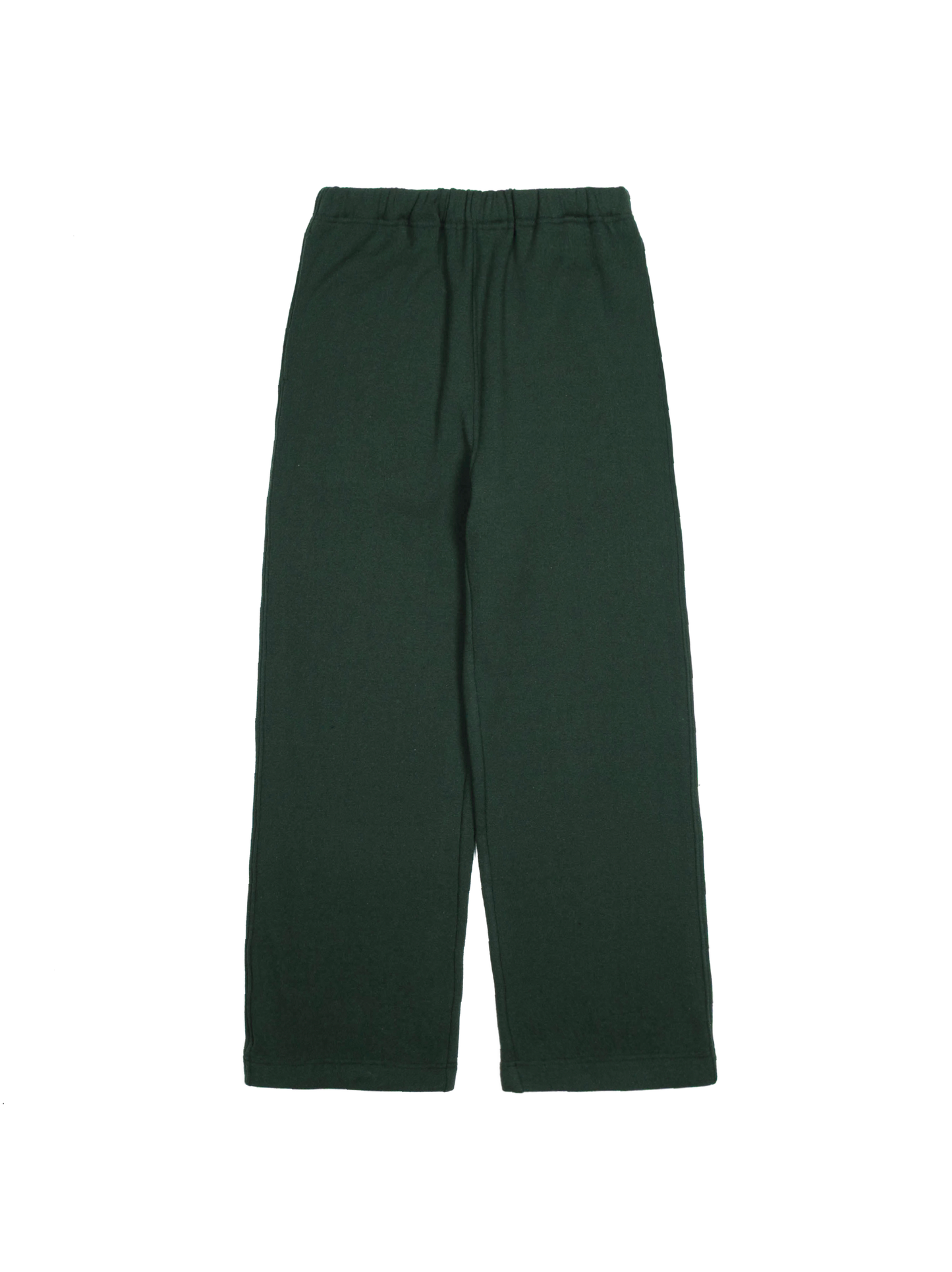 SILK/COTTON LOOPBACK FLEECE PANTS｜GREEN