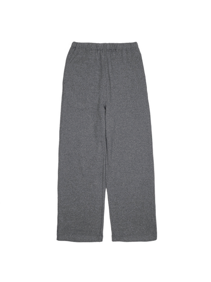 SILK/COTTON LOOPBACK FLEECE PANTS｜TOP GRAY