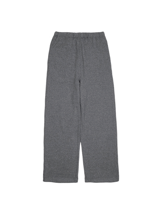 SILK/COTTON LOOPBACK FLEECE PANTS｜TOP GRAY