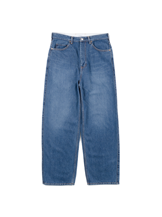 SILK/COTTON VINTAGE JEANS｜BLUE
