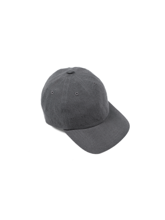 SILK/LINEN FADED GABARDINE CAP｜HAZE GRAY