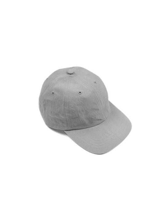 SILK/LINEN FADED GABARDINE CAP｜ICE GRAY
