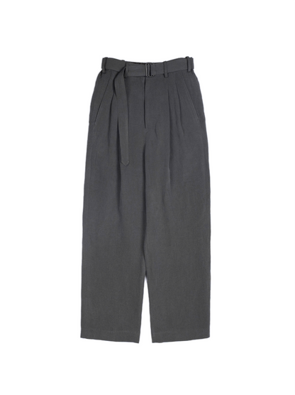 SILK/LINEN FADED GABARDINE PANTS|HAZE GRAY – Cornier SILK/LINEN FADED GABARDINE PANTS|HAZE GRAY – Cornier