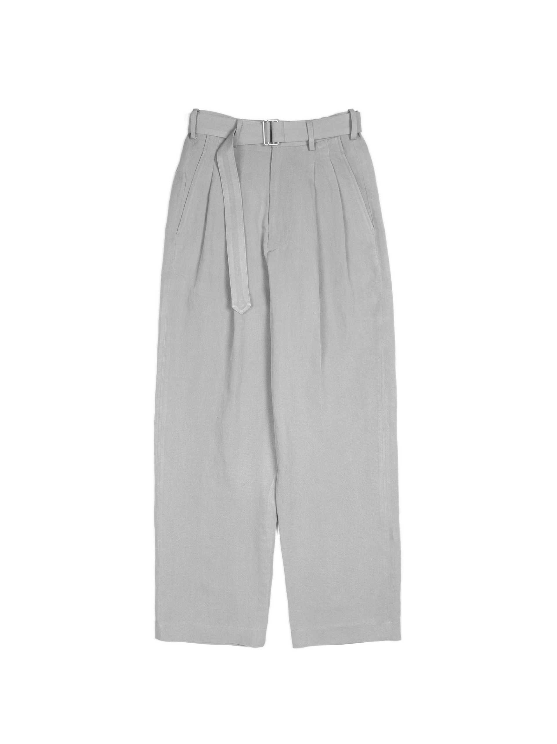 コルニエ 26SS SILK/LINEN FADED GABARDINE パンツ SILK/LINEN FADED GABARDINE PANTS｜ICE GRAY – Cornier