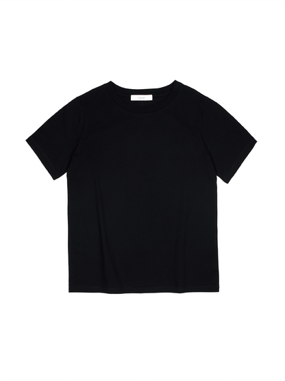 SOFT TWISTED INDIAN COTTON JERSEY T-SHIRTS｜BLACK