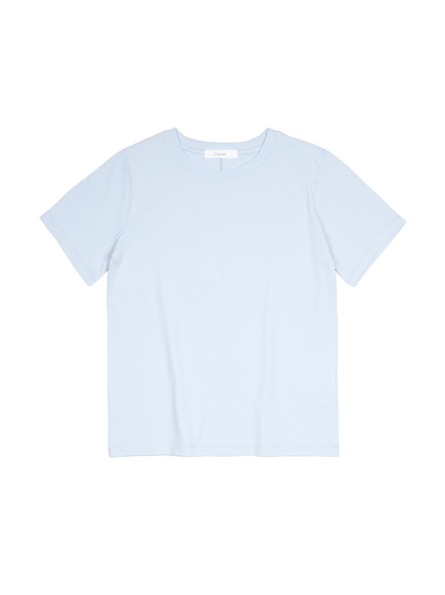 SOFT TWISTED INDIAN COTTON JERSEY T-SHIRTS｜MIST BLUE