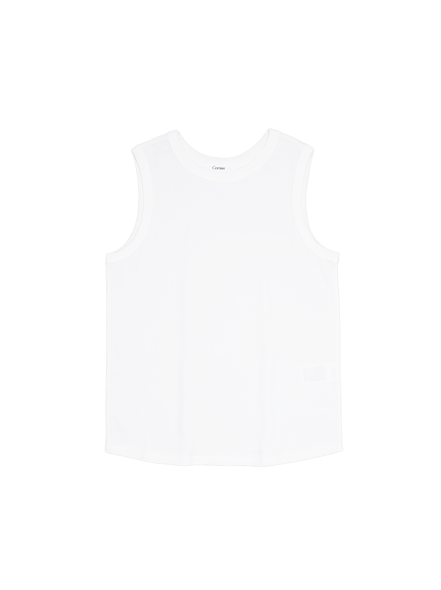 SOFT TWISTED INDIAN COTTON JERSEY TANK｜OFF WHITE