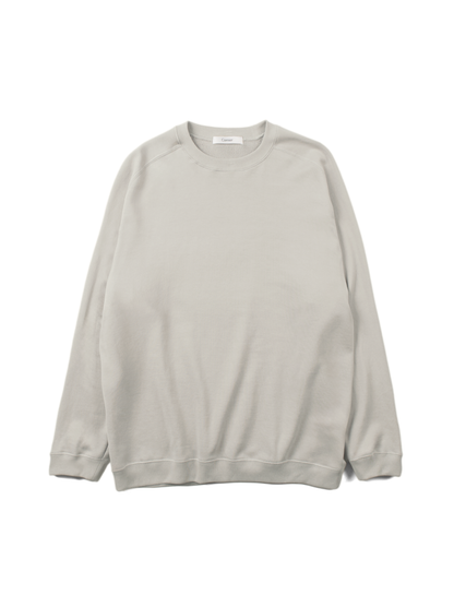SUPIMA AGING JERSEY SWEAT SHIRTS｜FOG GRAY