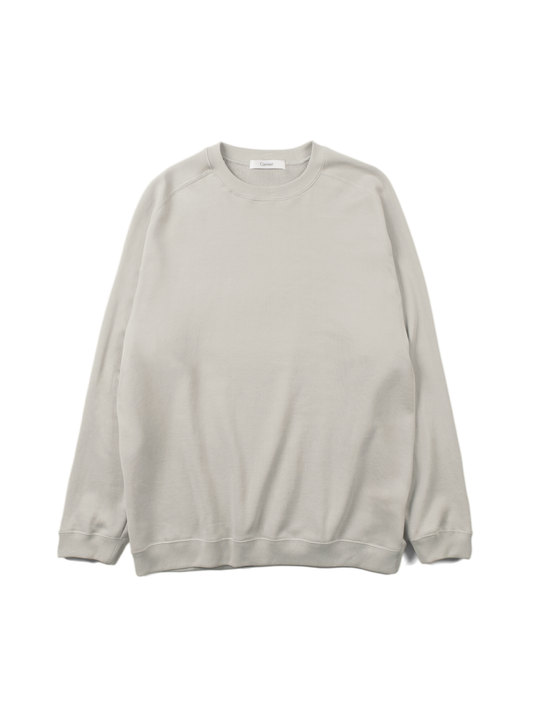 SUPIMA AGING JERSEY SWEAT SHIRTS｜FOG GRAY