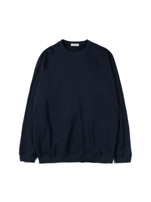 SUPIMA AGING JERSEY SWEAT SHIRTS｜NAVY