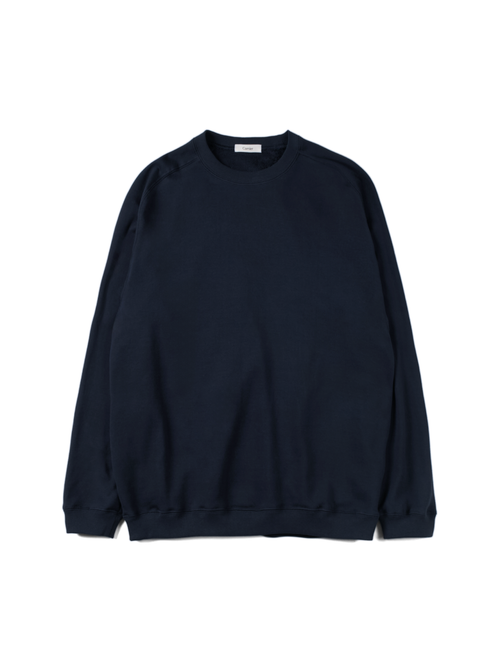 SUPIMA AGING JERSEY SWEAT SHIRTS｜NAVY