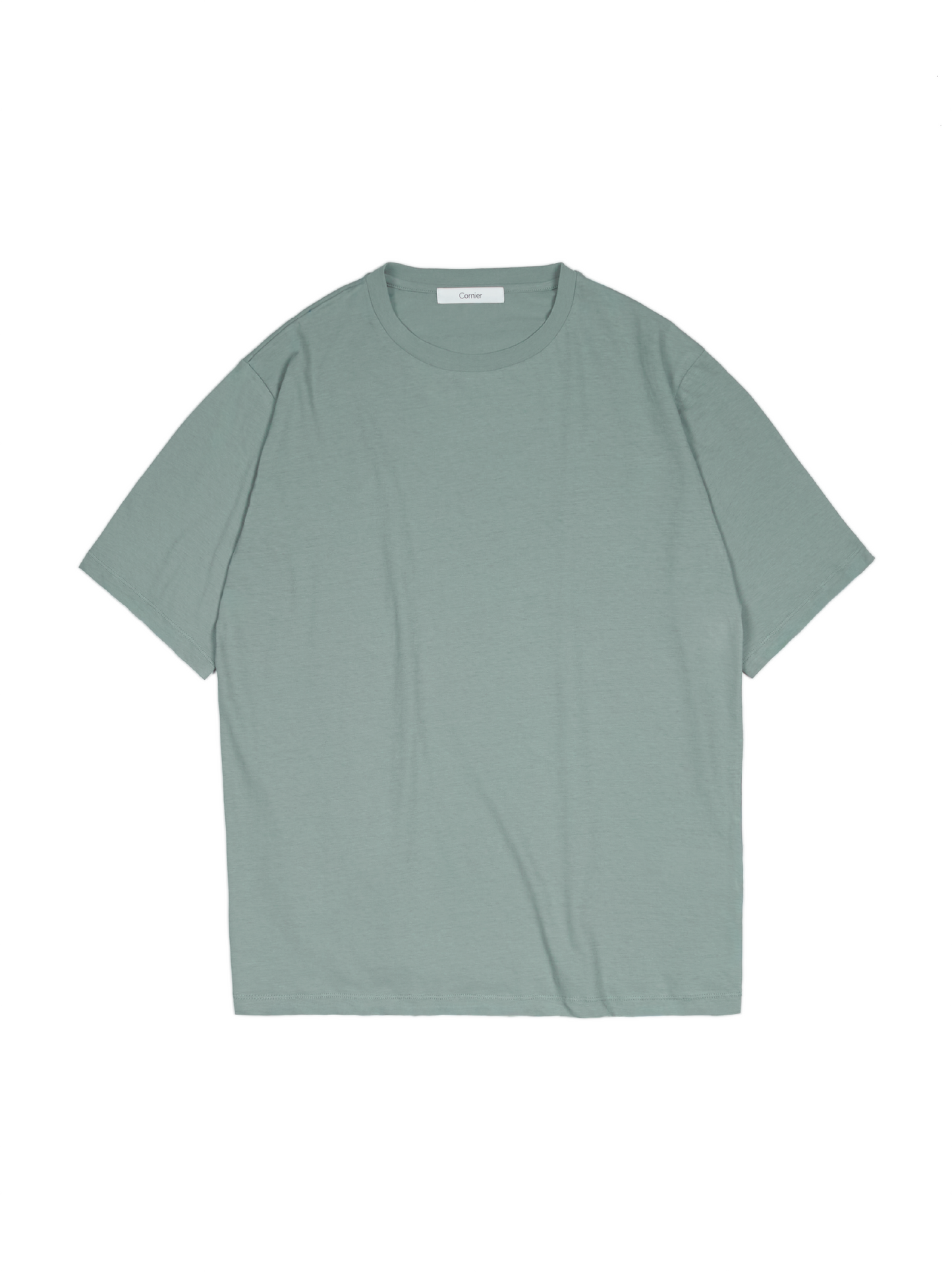 SUPIMA COTTON HIGH TWISTED JERSEY T-SHIRTS｜FOG GREEN