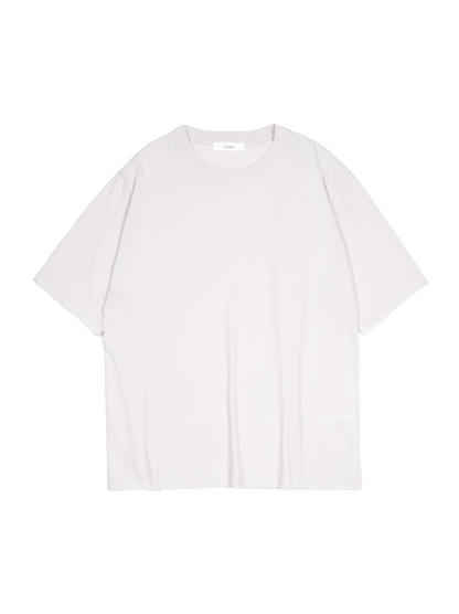 SUPIMA COTTON HIGH TWISTED JERSEY T-SHIRTS｜WHITE GRAY