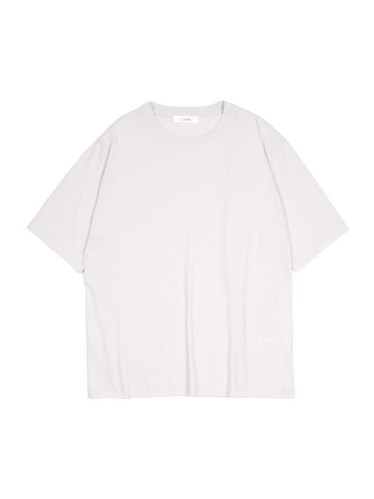 SUPIMA COTTON HIGH TWISTED JERSEY T-SHIRTS｜WHITE GRAY