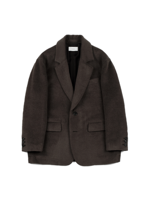 SURI ALPACA/WOOL/SILK BEAVER JACKET for WOMEN｜BROWN